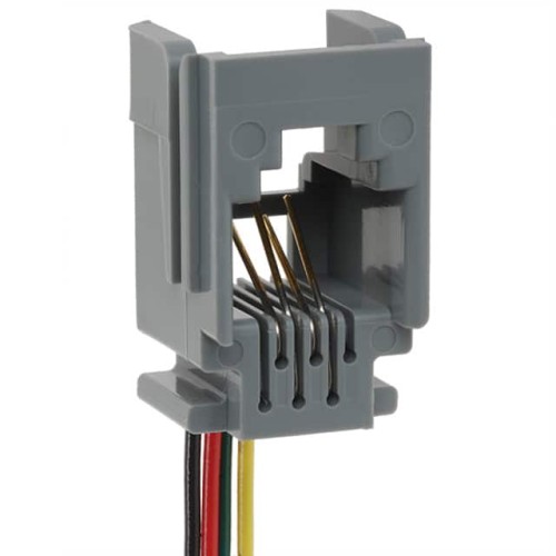 CONN MOD JACK 6P4C UNSHIELDED