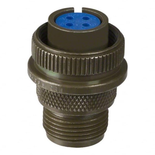 CONN PLUG FMALE 4P SILV SLDR CUP