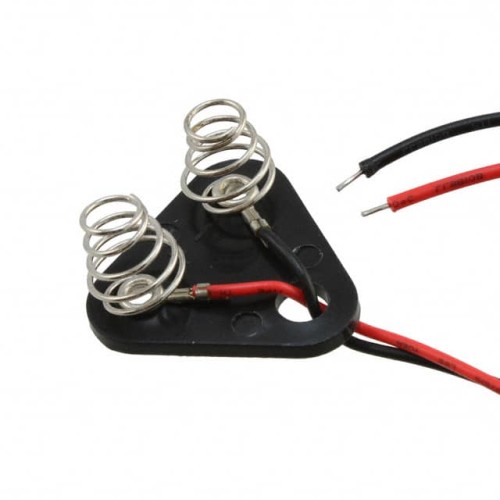 BATT CNTCT SPRING AA 6" LEADS