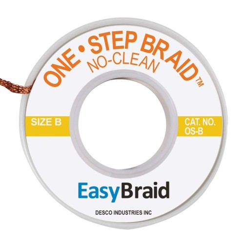 DESOLDER BRAID NO-CLN 0.05" 500'