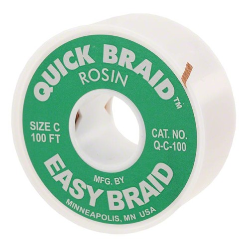DESOLDER BRAID ROSIN 0.075" 100'
