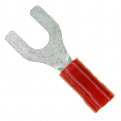 CONN SPADE TERM 16-22AWG #8 RED