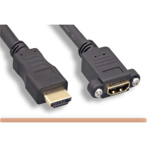 6' Panel Mount HDMI Type A F/M