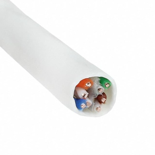 CABLE CAT6 8COND 23AWG WHT 3000'