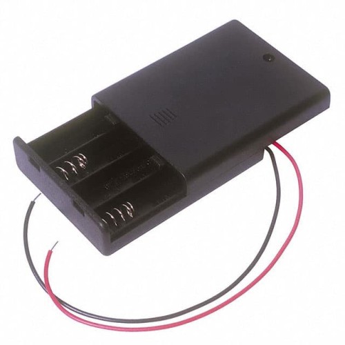 BATT HOLDER AAA 4 CELL 6" LEADS