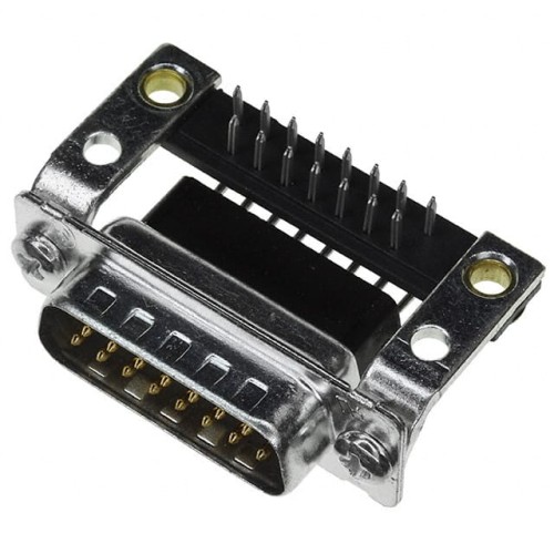 CONN D-SUB PLUG 15POS R/A SLDR