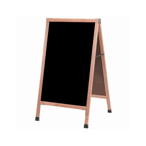 SOLID OAK A-FRAME SIDEWALK MARKE