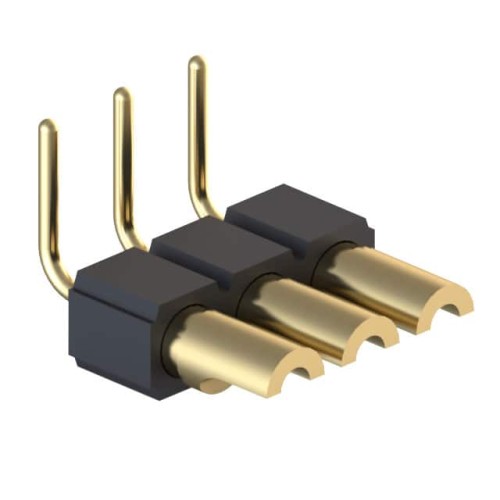 CONN HDR STRIP SOLDER 3POS GOLD