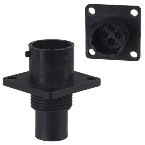 CONN RCPT HSNG MALE 4POS PNL MNT