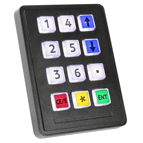 SWITCH KEYPAD 12 KEY 0.05A 24V