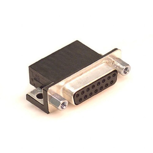 CONN D-SUB RCPT 15POS R/A SLDR