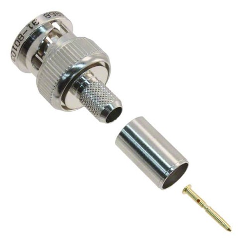 CONN BNC PLUG STR 75 OHM CRIMP