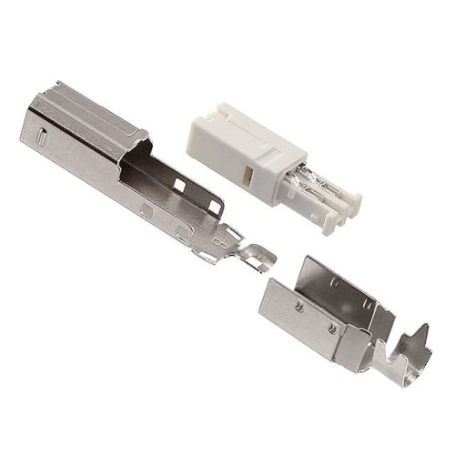 CONN PLUG USB2.0 TYPEB 4POS SLD