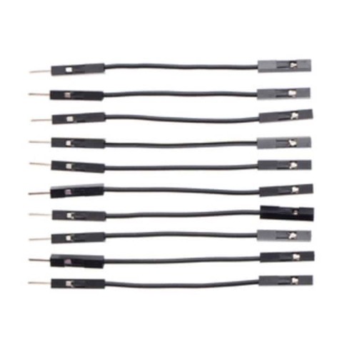 JMPR WIRE 10-PACK M-F 2" BLACK