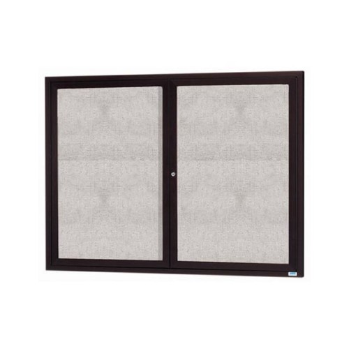 2 DOOR ALUMINUM FRAMED ENCLOSED