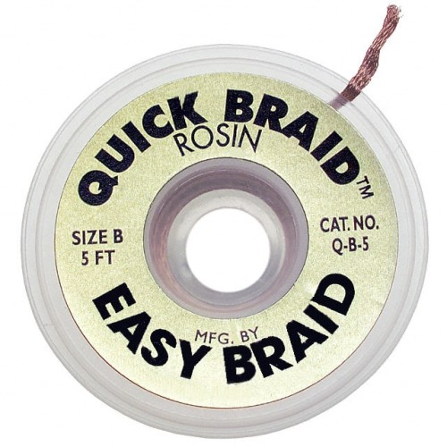 DESOLDER BRAID ROSIN 0.05" 5'