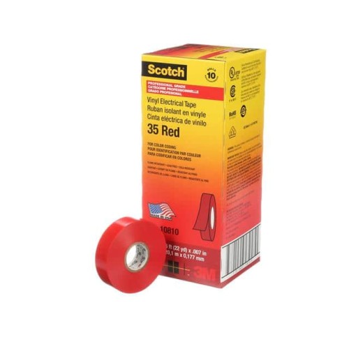 TAPE ELECTRICAL RED 3/4"X 22YDS