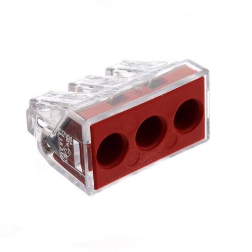 PUSHWIRE SPLICING CONNECTOR; 3-
