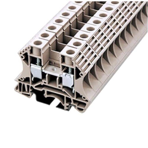 RAIL TERM BLK FEED THRU 6-20AWG