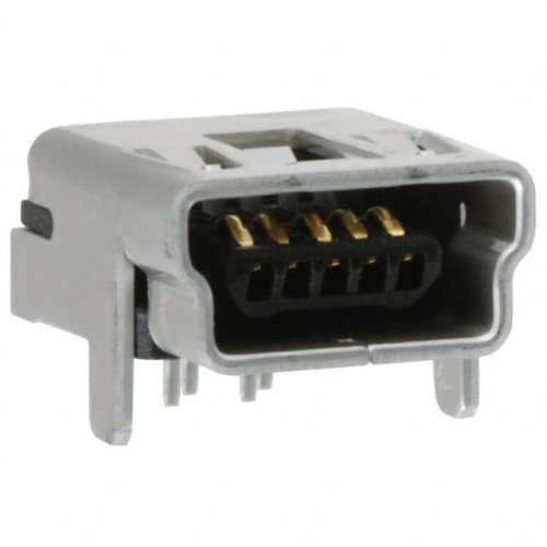 CONN RCPT USB2.0 MINI B 5P R/A