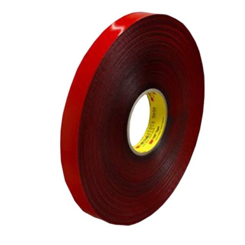 TAPE DBL COATED GRAY 1/2"X 36YDS