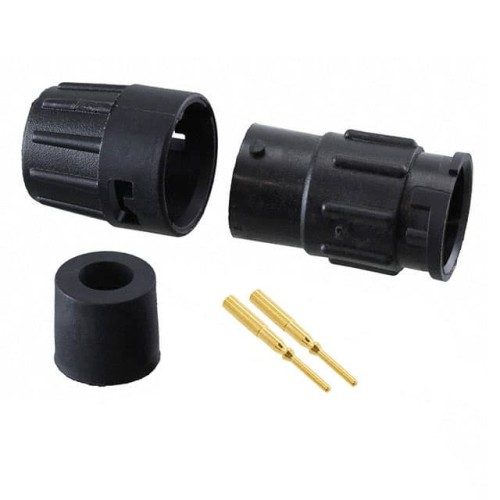 CONN RCPT MALE 2POS GOLD CRIMP