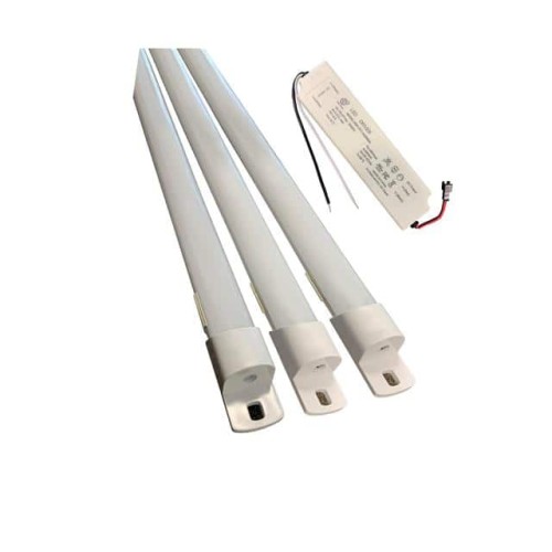 3 LAMP STRIP KIT ; 24W ; FROSTED