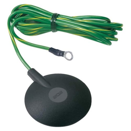 GROUND CORD 10MM STUD 15' NO RES