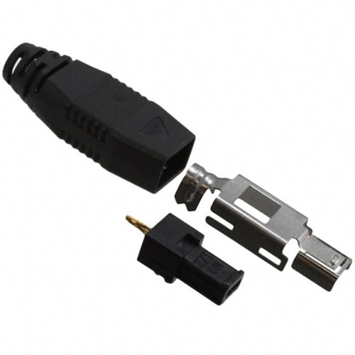CONN PLUG 3POS SOLDER GOLD