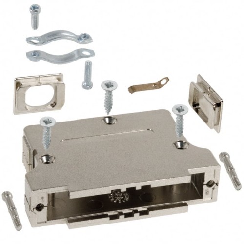 CONN BACKSHELL 37P 90/180DEG SHD