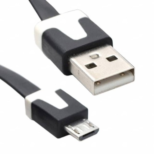 CABLE USB A-MICRO B 1M BLK/WHT