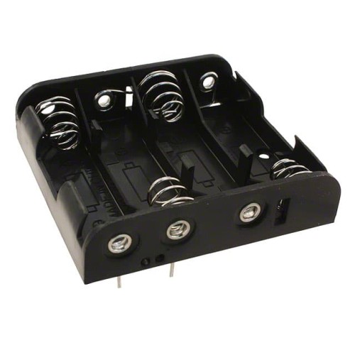 BATTERY HOLDER AA 4 CELL PC PIN