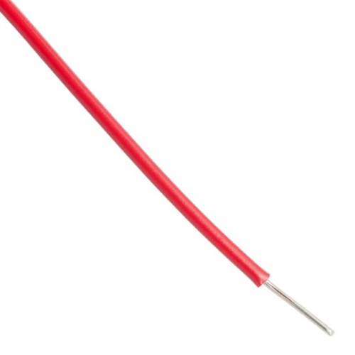 HOOK-UP SOLID 24AWG RED 100'