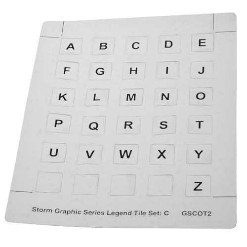 KEY LEGEND SET C ALPHABET 26PC