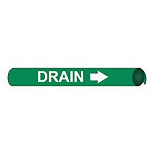 PIPE MARKER, PRECOILED AND STRAP