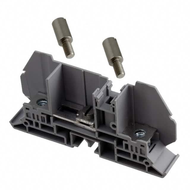 TERM BLK NEMA 2POS 13.0MM GRAY