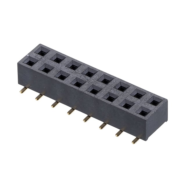 CONN RCPT 16POS 0.1 GOLD SMD