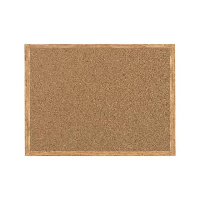 CORK BULLETIN BOARD 96X48", OAK