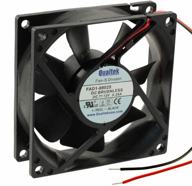 FAN AXIAL 80X25MM 12VDC WIRE