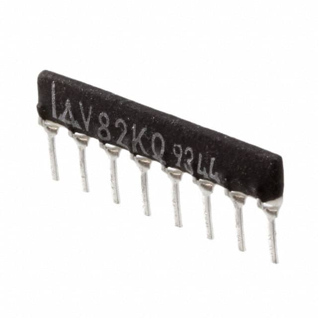 RES ARRAY 4 RES 82K OHM 8SIP