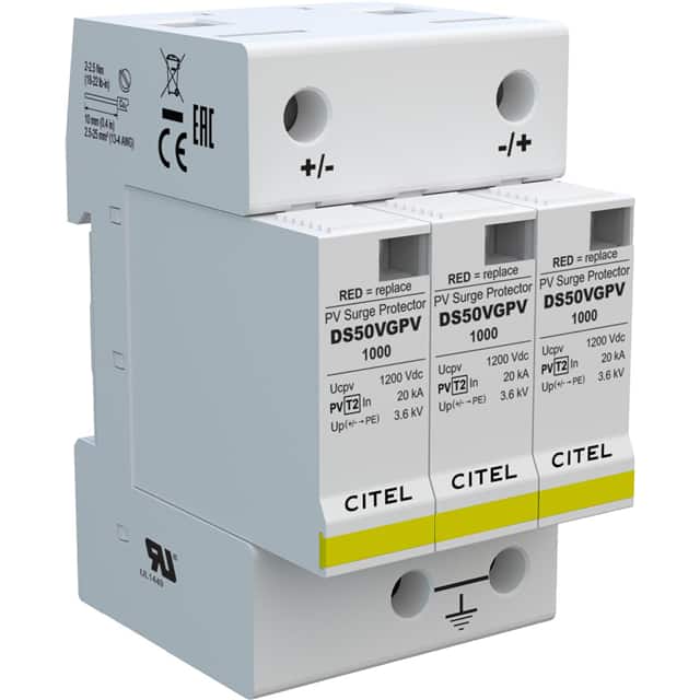 PV Din Rail Protector, 1000Vdc