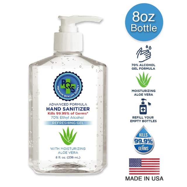 8OZ. HAND SANITIZER W/ PUMP