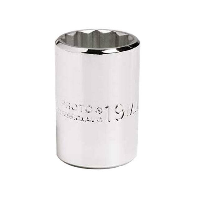 1/2" DRIVE SOCKET 15MM, 12 POINT