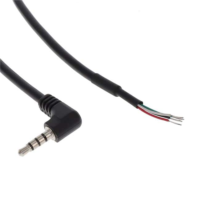 A/V CABLE, 915MM, AWG28, 4C, BK,