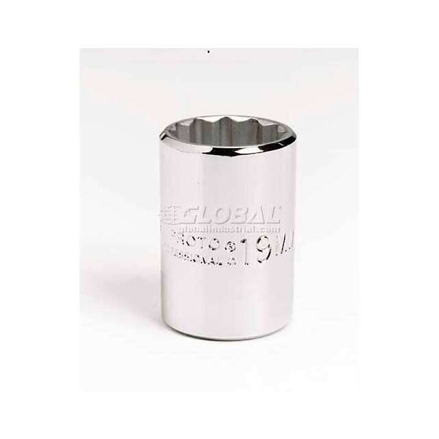 1/2" DRIVE SOCKET 8MM, 12 POINT,